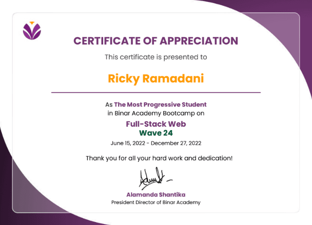 The Most Progressive Student